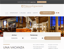 Tablet Screenshot of palazzouguccioni.it